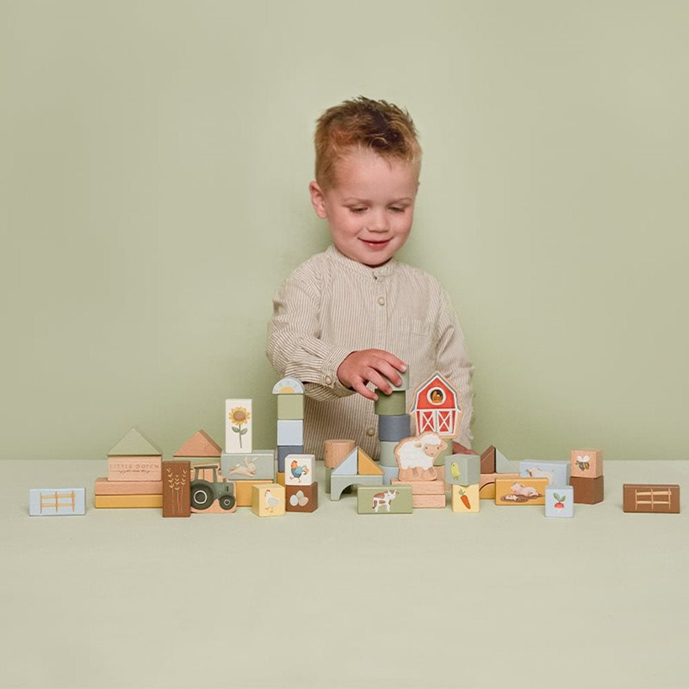 Little Dutch® Kocke za gradnjo Little Farm Little Dutch