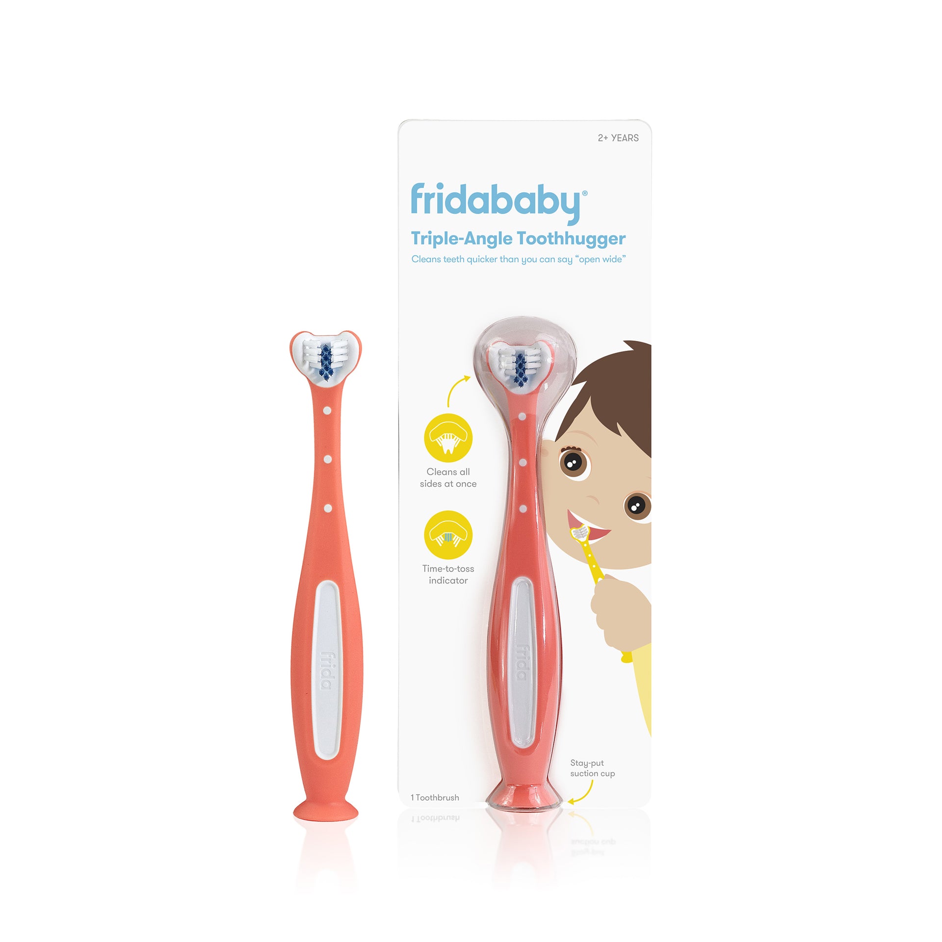 Fridababy® Trikotna otroška zobna ščetka - Pink Frida