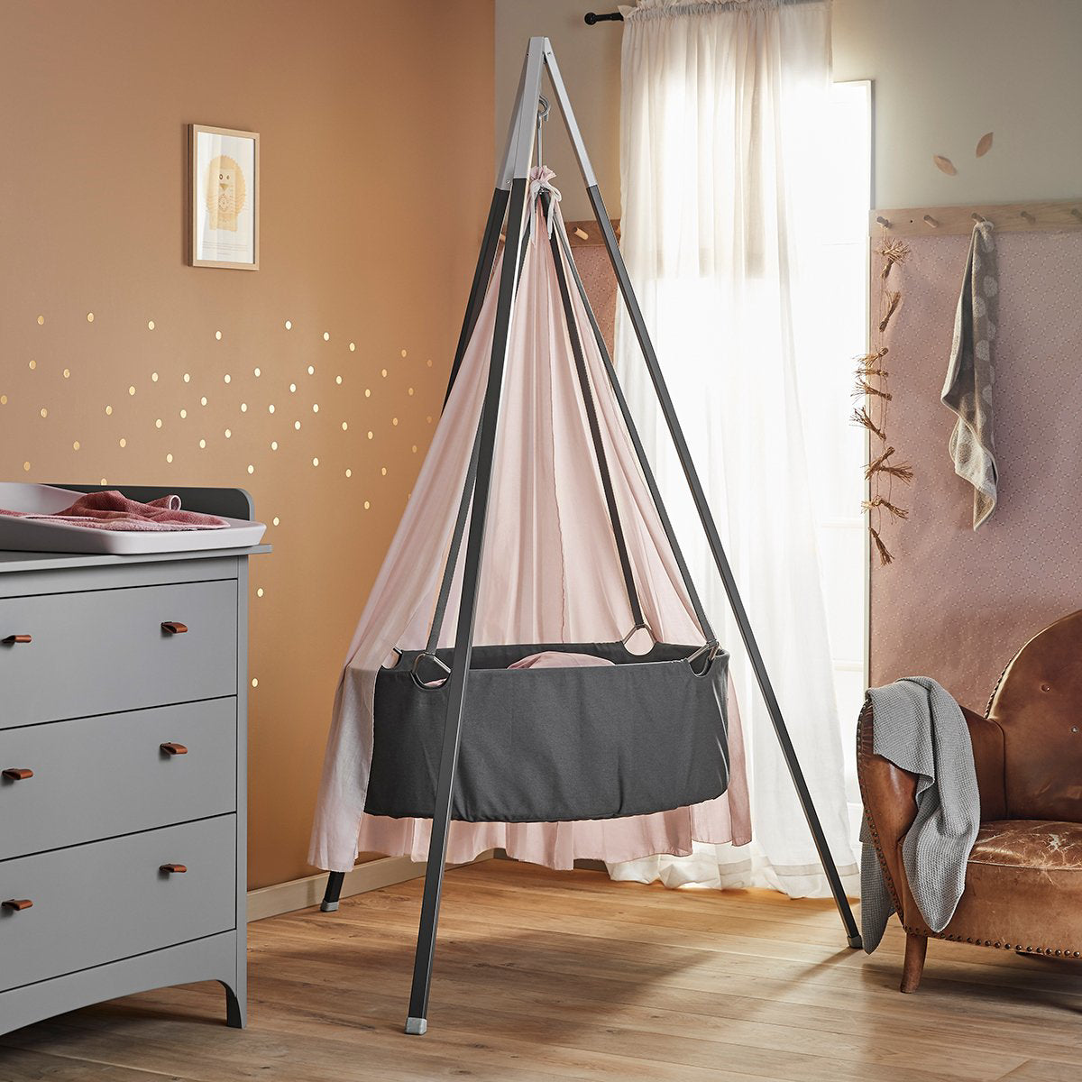 Leander® Otroška viseča zibelka (brez stojala) Grey Leander