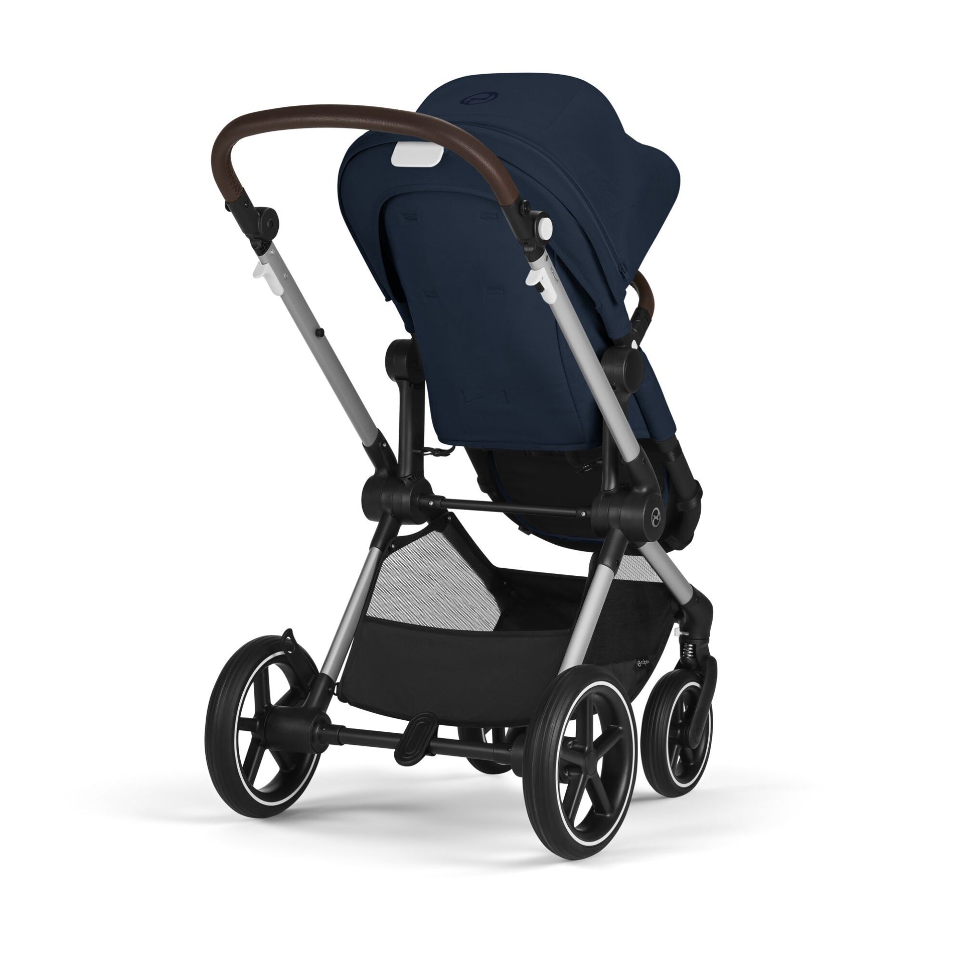 Cybex® Otroški voziček 2v1 Eos™ Lux Ocean Blue (Silver Frame) Cybex