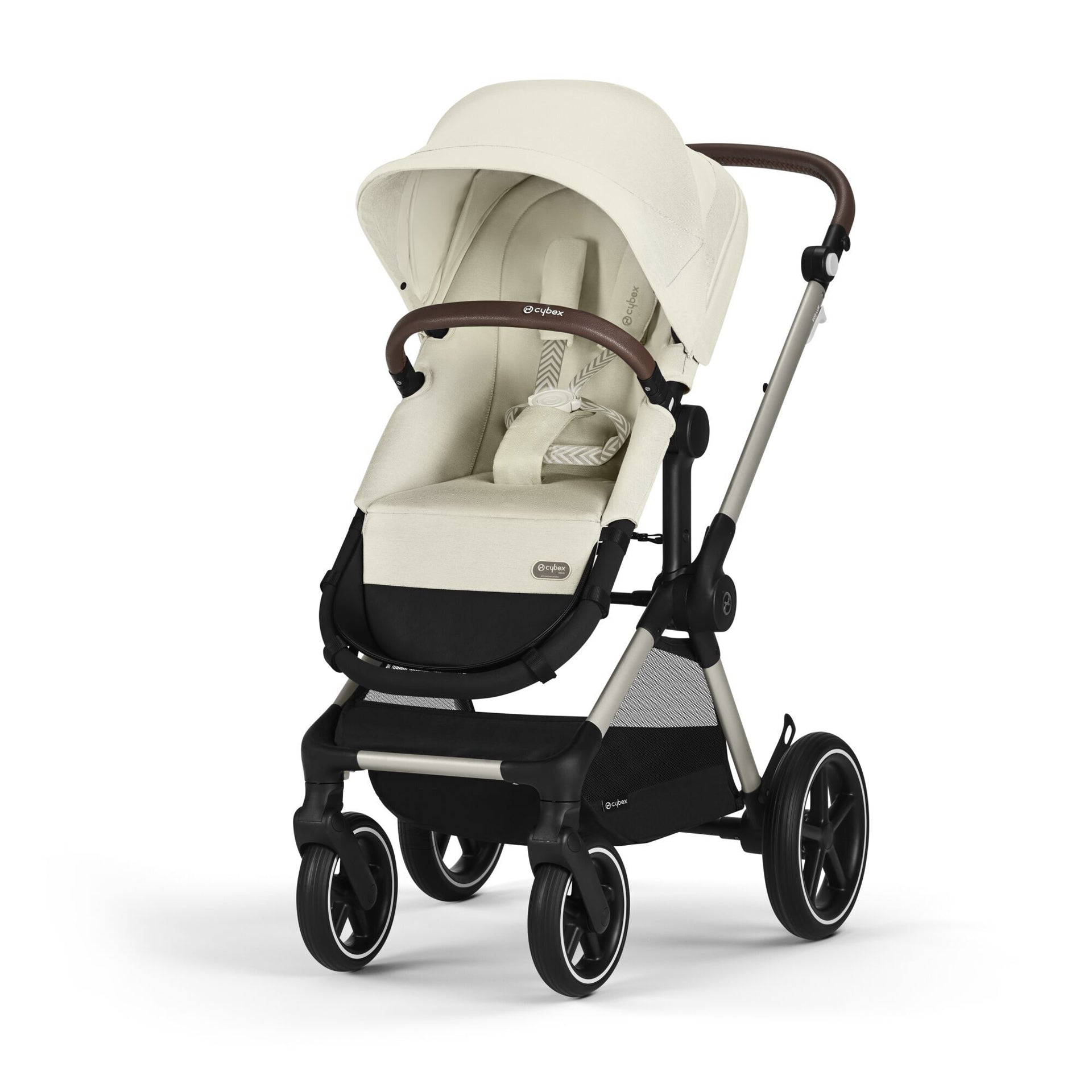 Cybex® Otroški voziček 2v1 Eos™ Lux Seashell Beige (Taupe Frame) Cybex