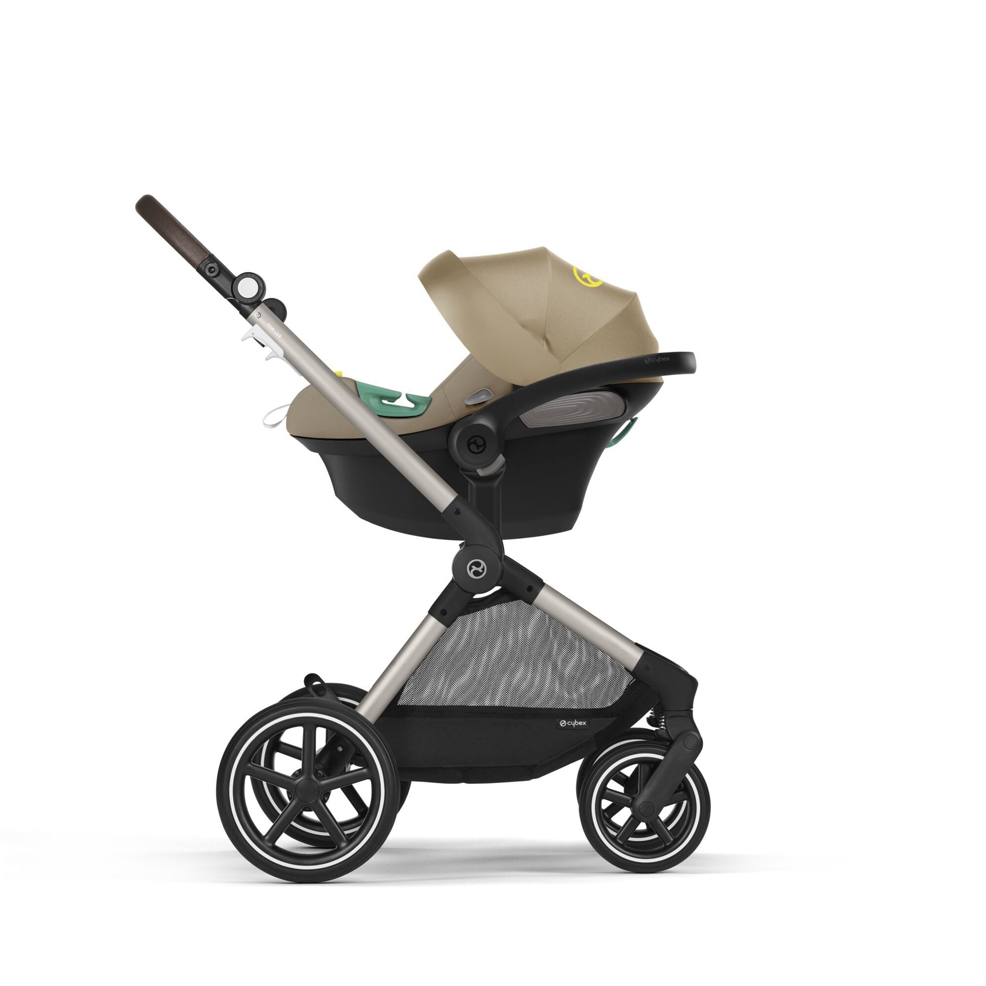 Cybex® Otroški voziček 2v1 Eos™ Lux Seashell Beige (Taupe Frame) Cybex