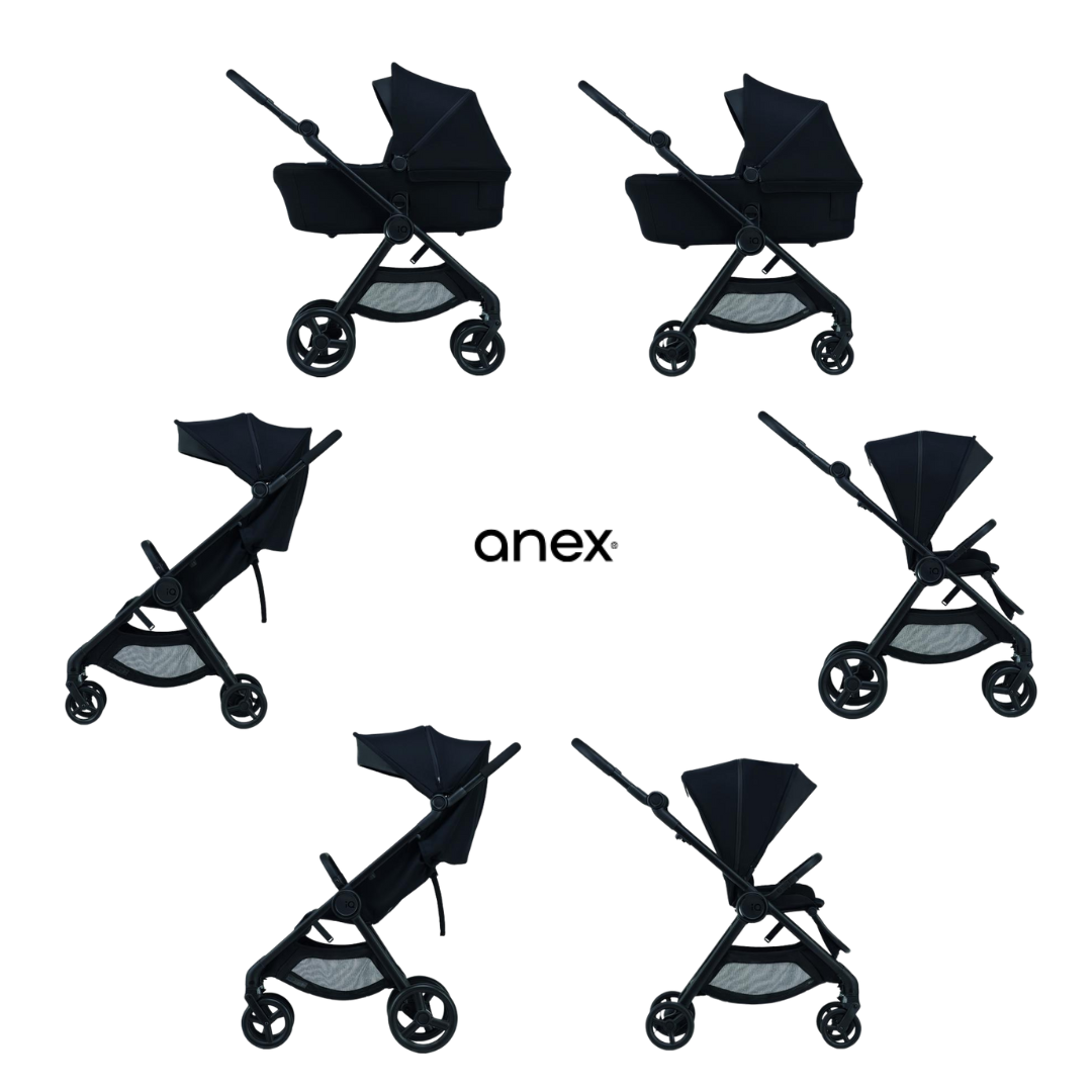 Anex® Otroški voziček 6v1 IQ Basic (0-22kg) Nyx Anex