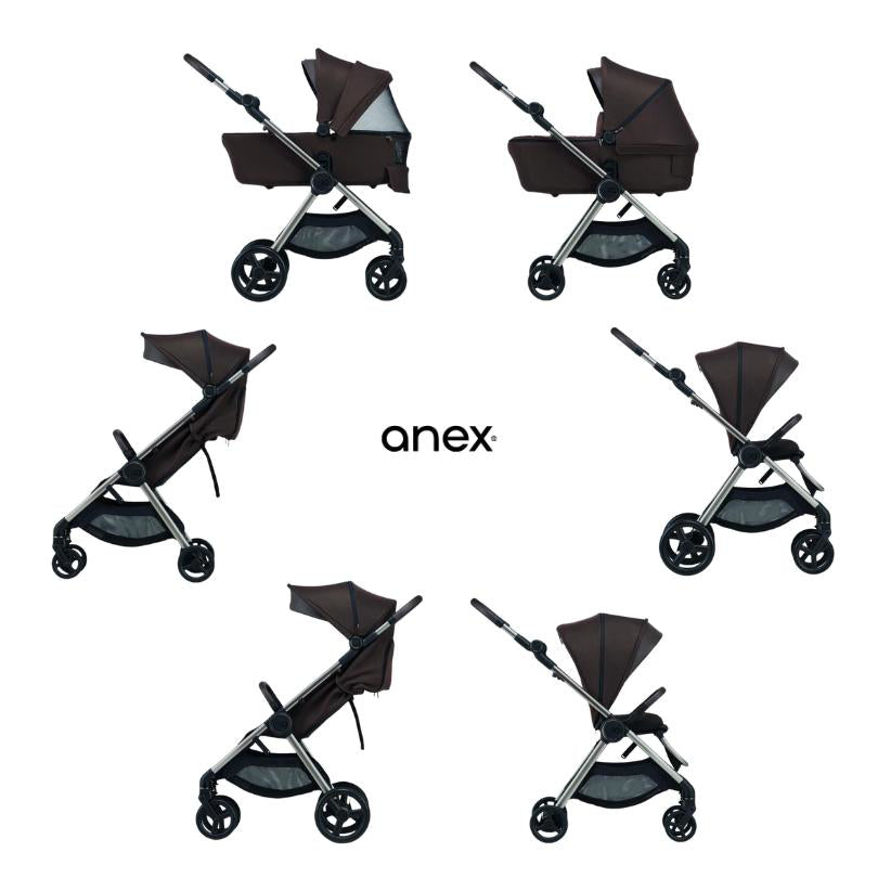 Anex® Otroški voziček 6v1 IQ (0-22kg) Teddy Anex