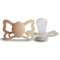 Frigg® Anatomický dudlík ze silikonu Butterfly Silky Satin/Cream (6-18m)