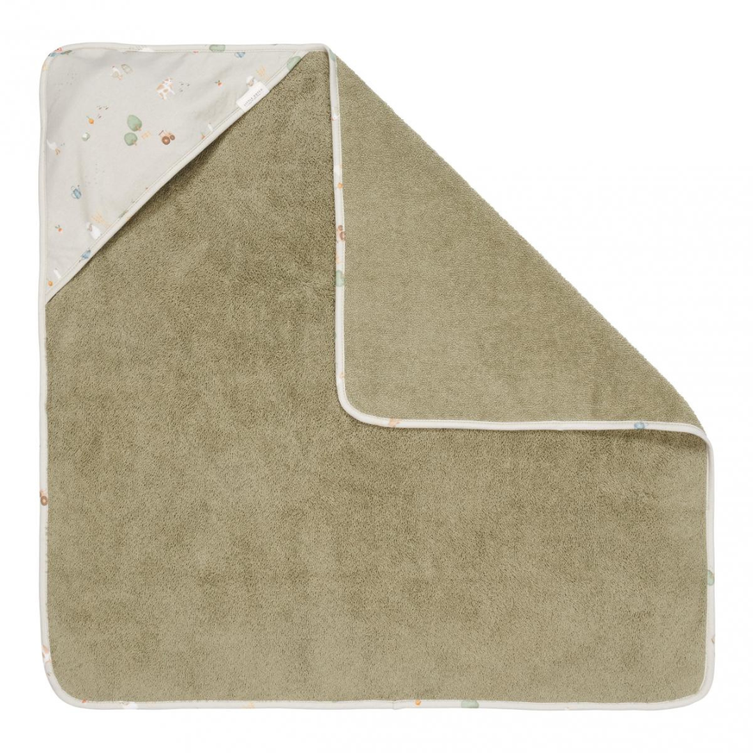 Little Dutch® Brisača s kapuco Little Farm 75x75 Little Dutch