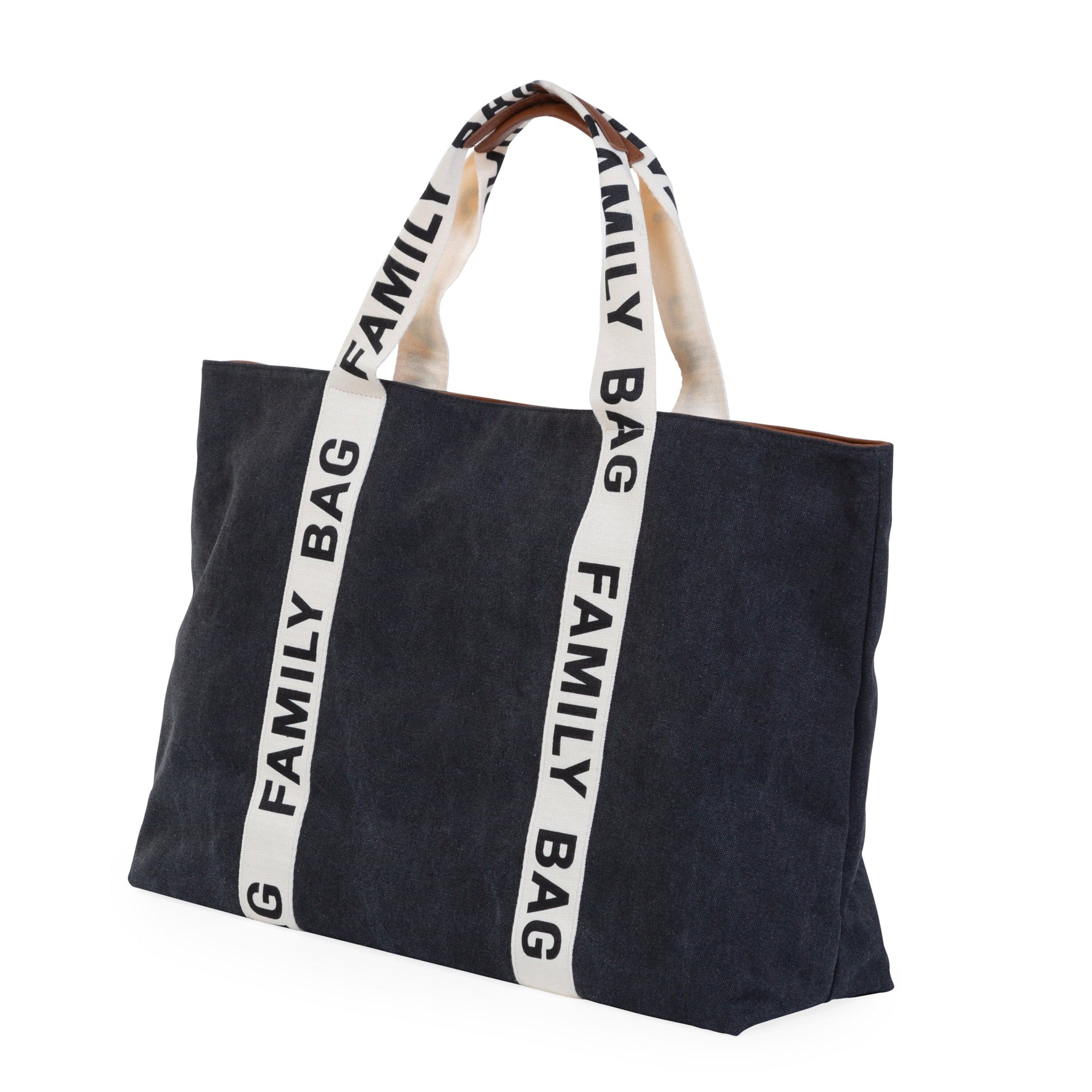 Childhome® Torba Family Bag Signature Canvas Black Childhome