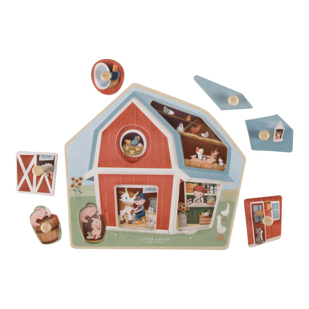 Little Dutch® Lesena sestavljanka Little Farm Little Dutch