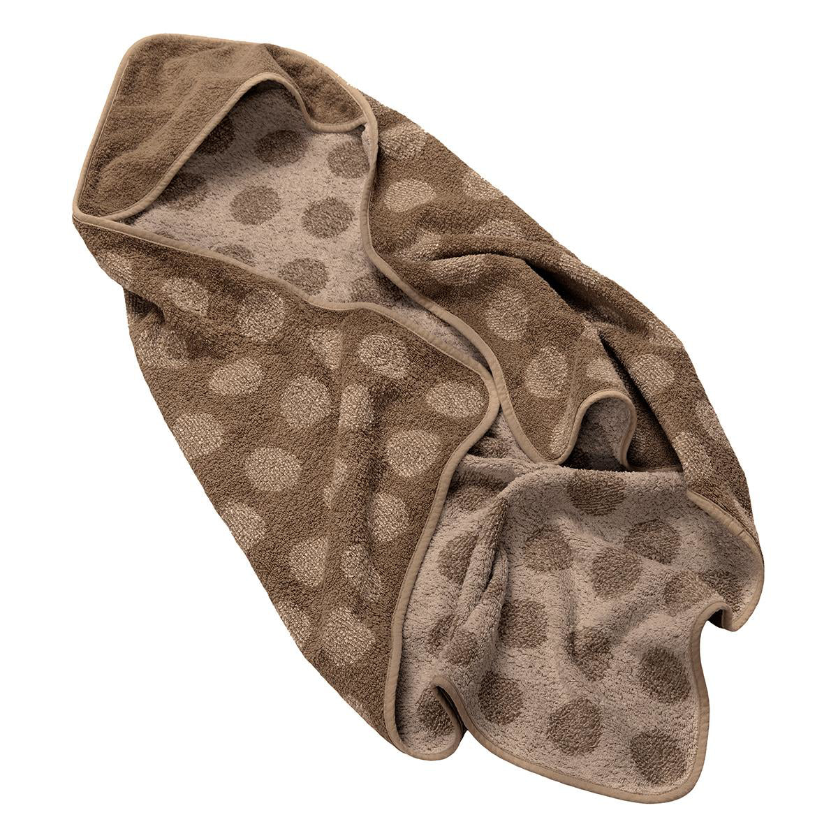 Leander® Bombažna brisača s kapuco Mocca 80x80 Leander