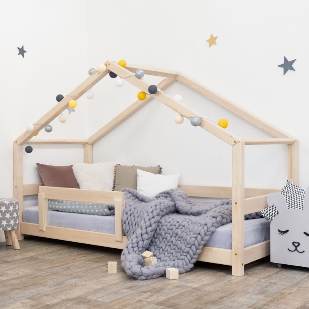 Benlemi® Otroška postelja Lucky 90x190 Natural Benlemi