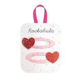Rockahula® Set of 2 Clips Love Heart Glitter
