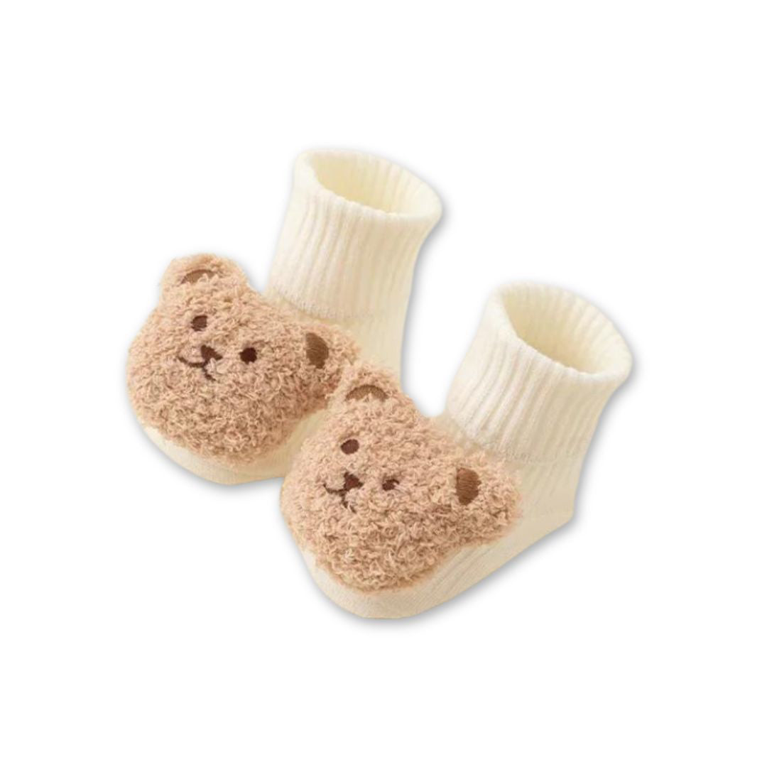 Petite Anna® Otroške nogavice Teddy (6-12m) White Petite Anna