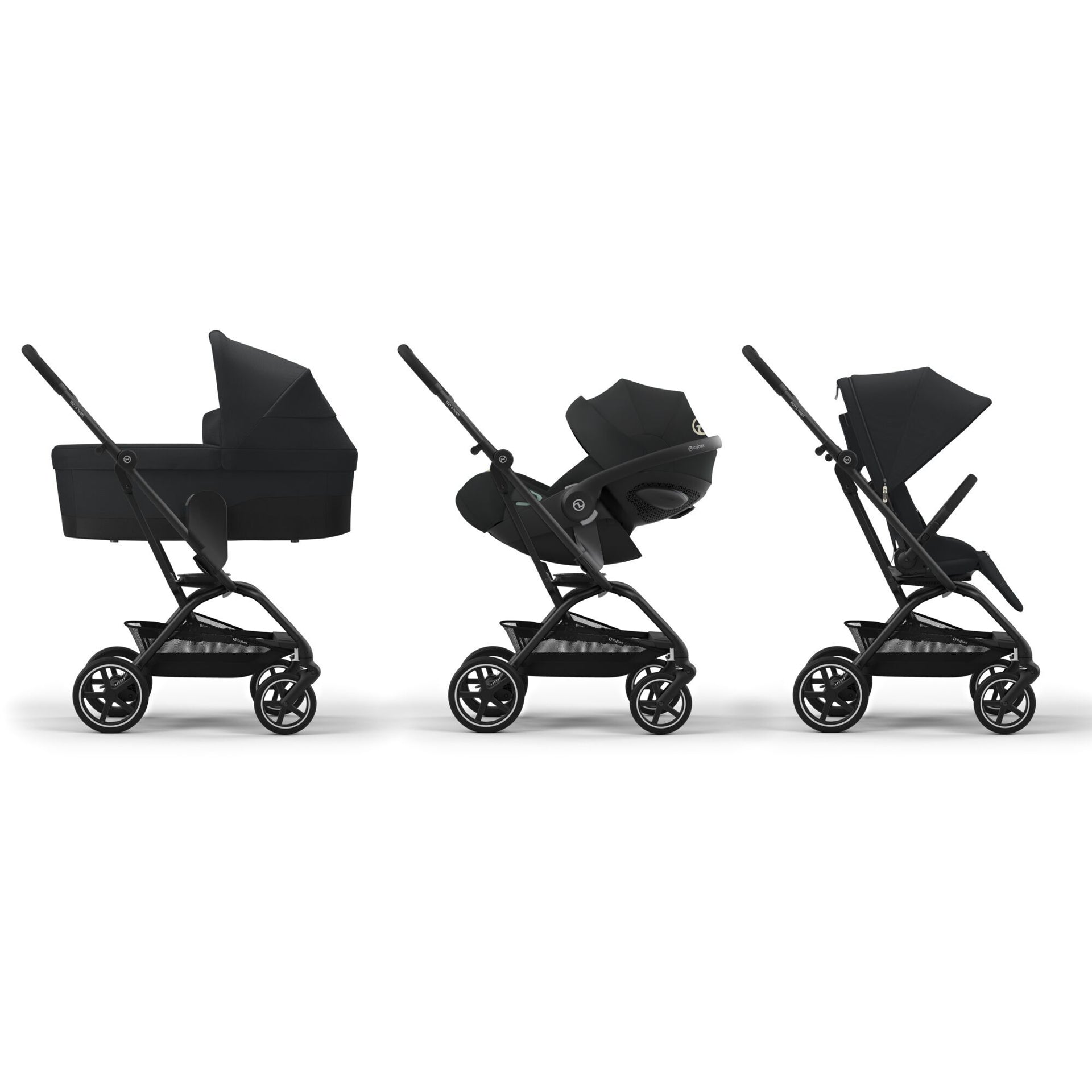 Cybex® Otroški voziček Eezy S Twist+2 Magic Black (Black Frame) Cybex