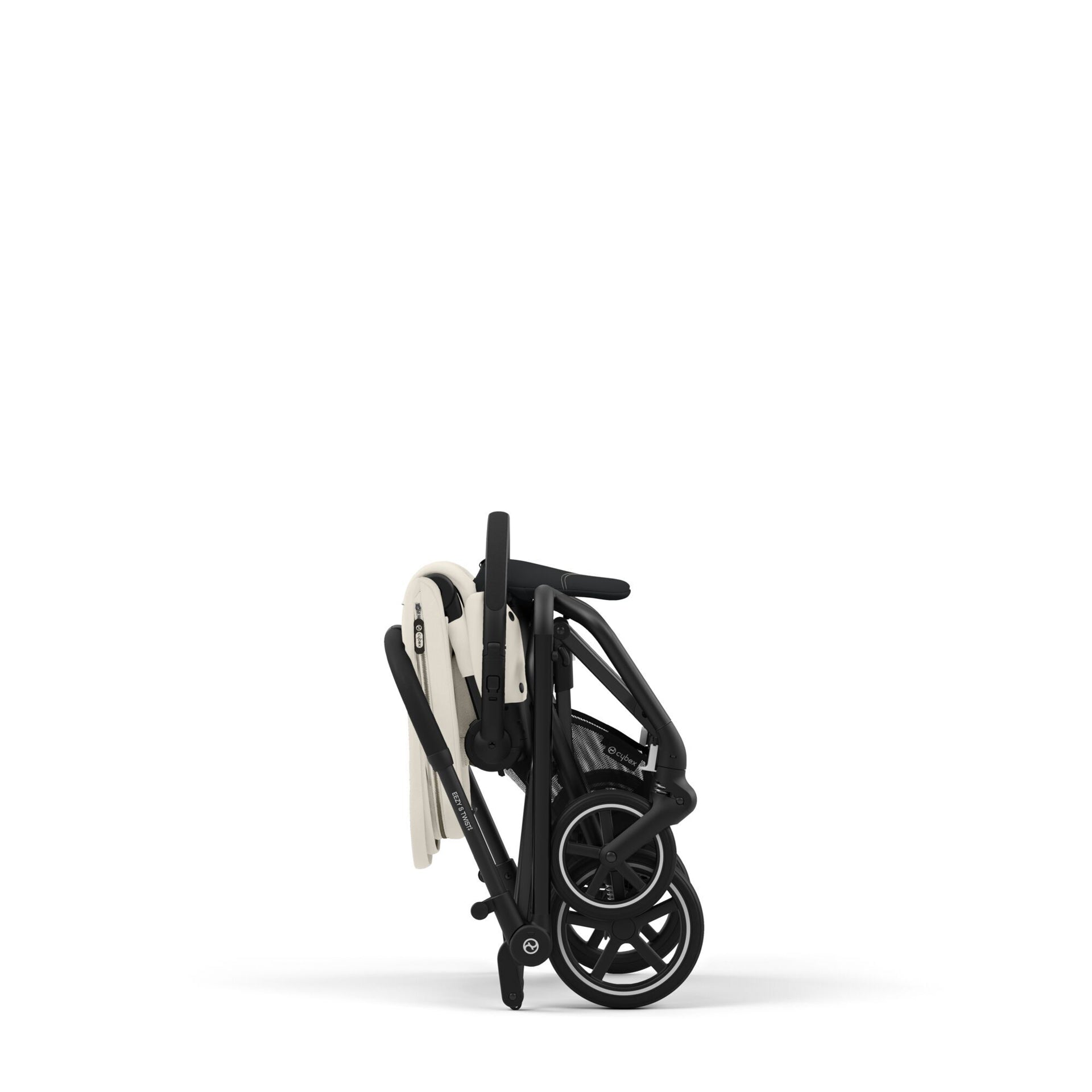 Cybex® Otroški voziček Eezy S Twist+2 Canvas White (Black Frame) Cybex