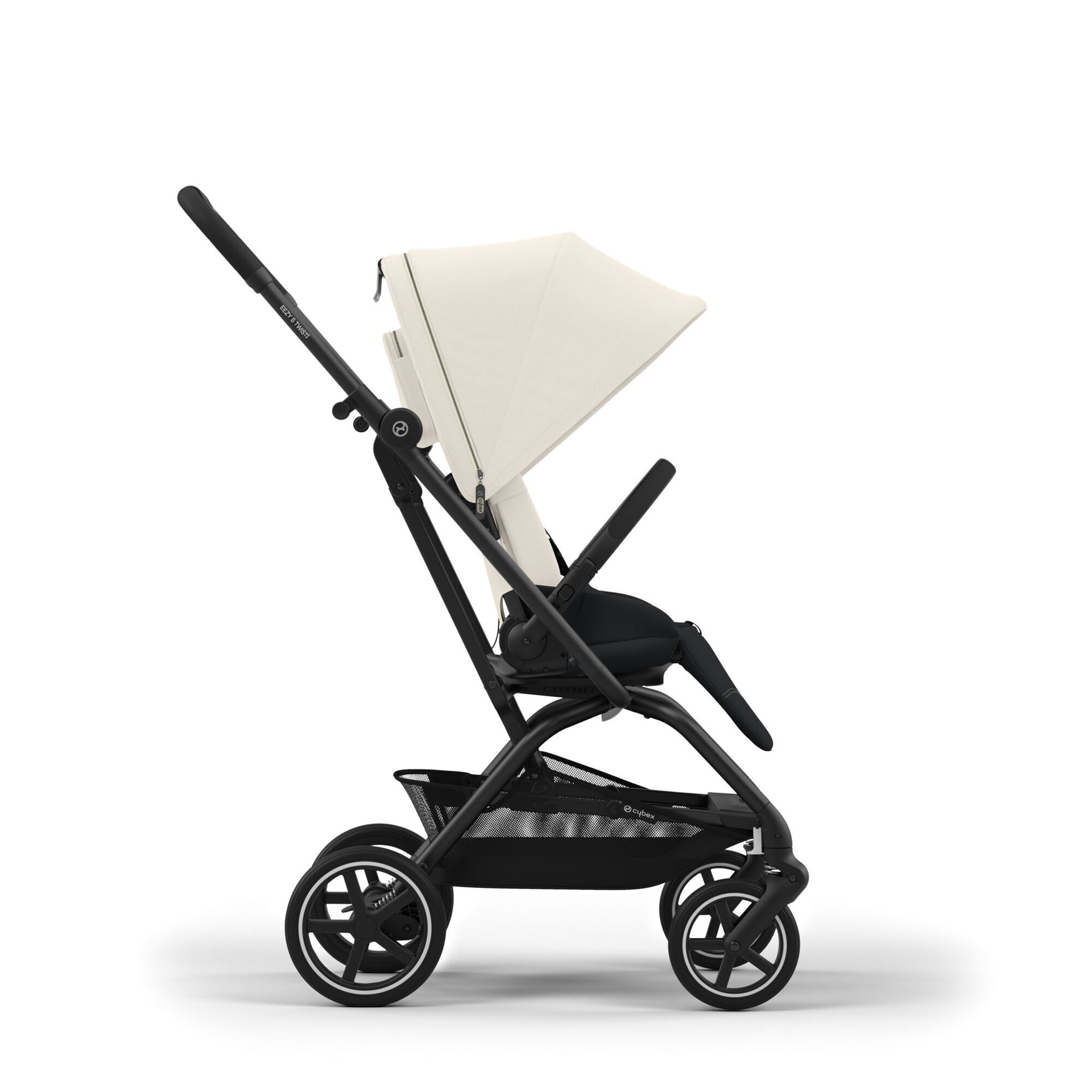 Cybex® Otroški voziček Eezy S Twist+2 Canvas White (Black Frame) Cybex