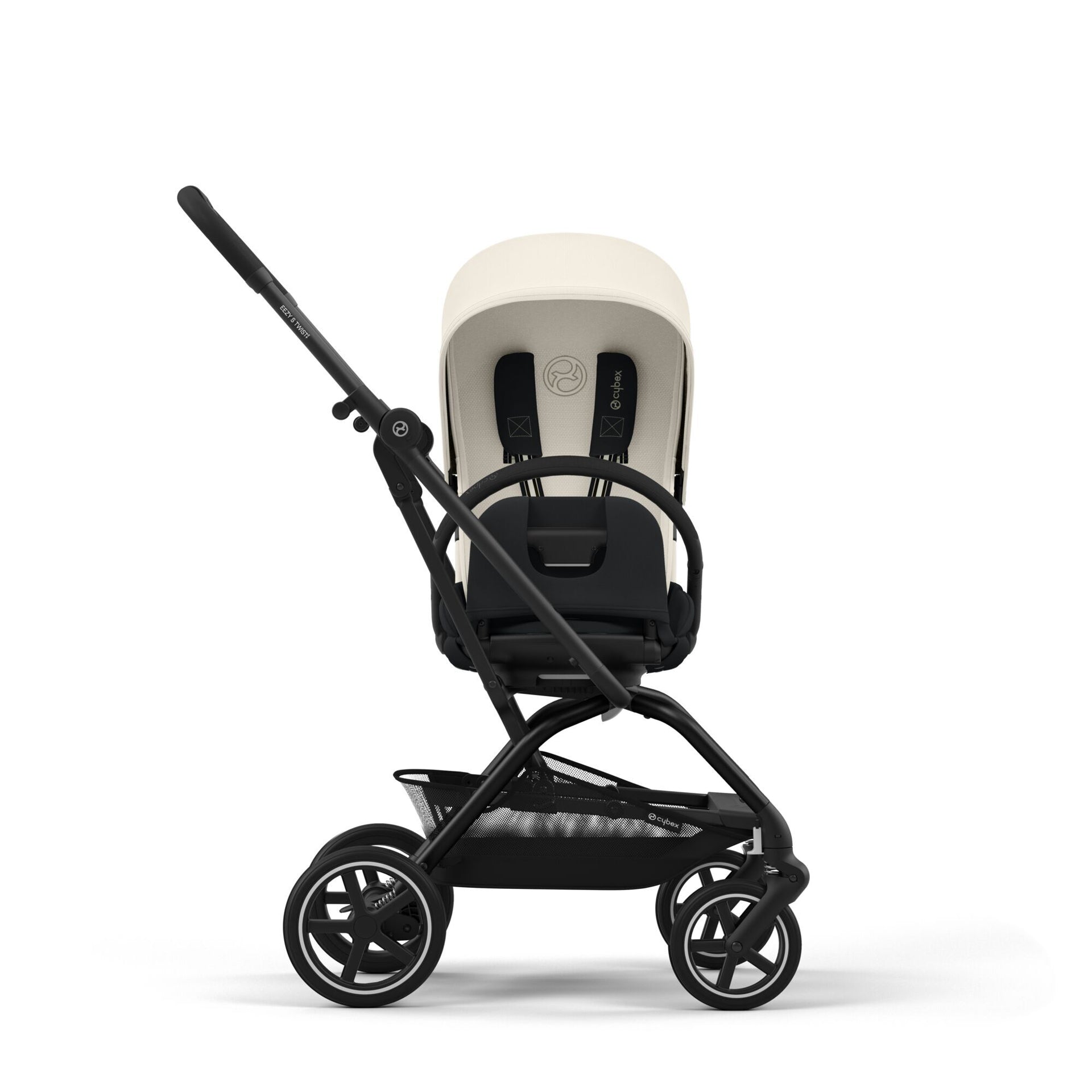 Cybex® Otroški voziček Eezy S Twist+2 Canvas White (Black Frame) Cybex