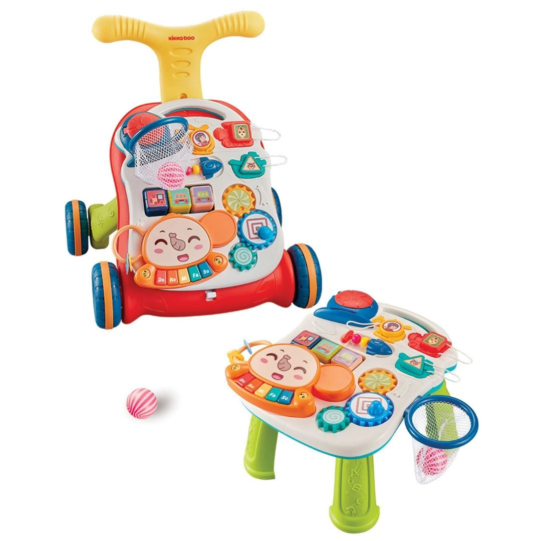 KikkaBoo® Aktivnostni voziček 3v1 Play & Grow Red KikkaBoo