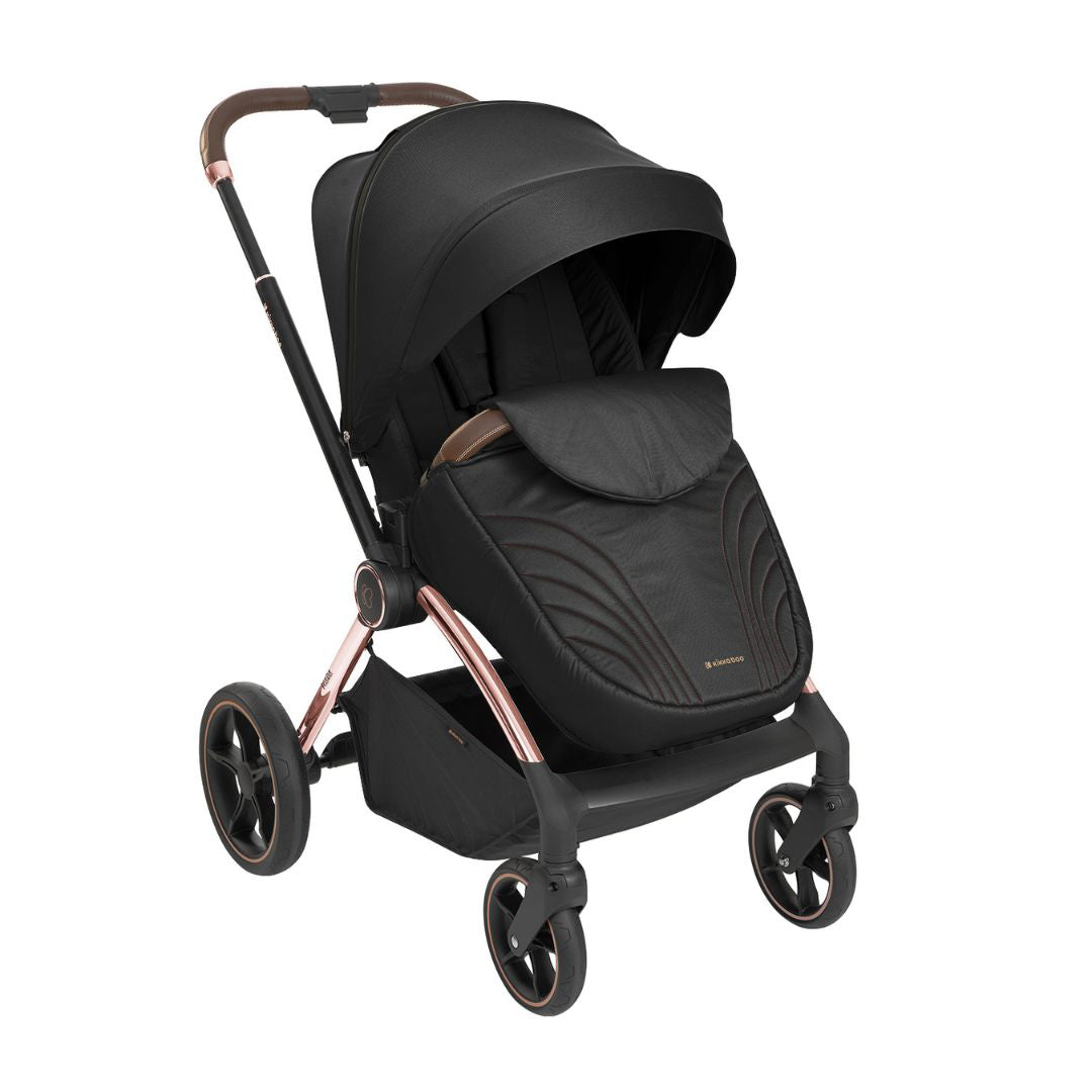 KikkaBoo® Otroški voziček s košaro 2v1 Kara Black KikkaBoo