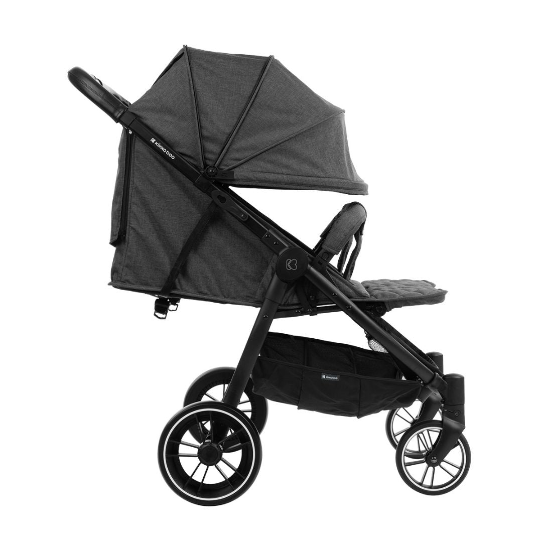 KikkaBoo® Otroški voziček za dvojčke Happy 2 Dark Grey KikkaBoo