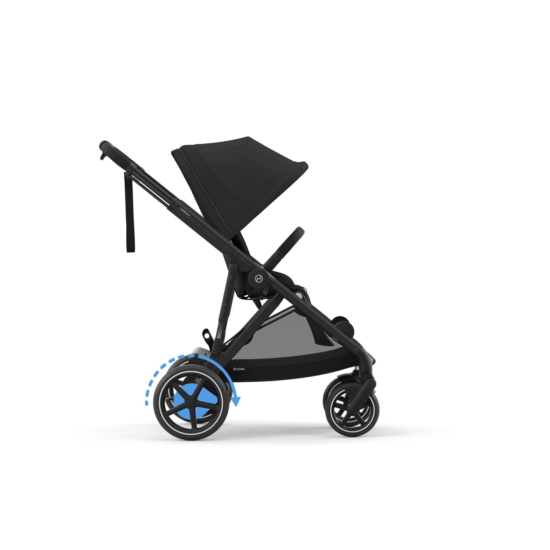Cybex® Otroški voziček e-Gazelle™ S Moon Black (Black Frame) Cybex
