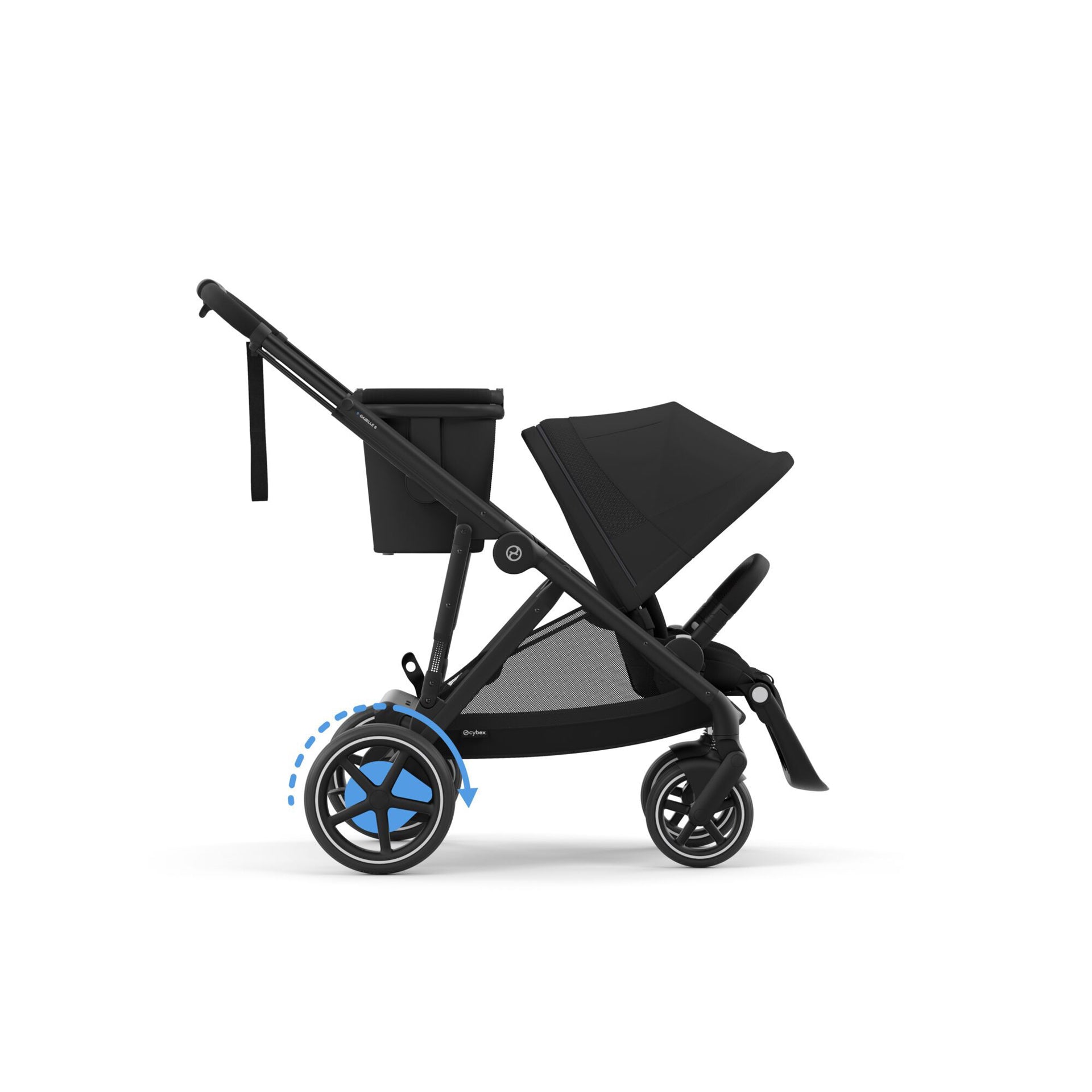 Cybex® Otroški voziček e-Gazelle™ S Moon Black (Black Frame) Cybex