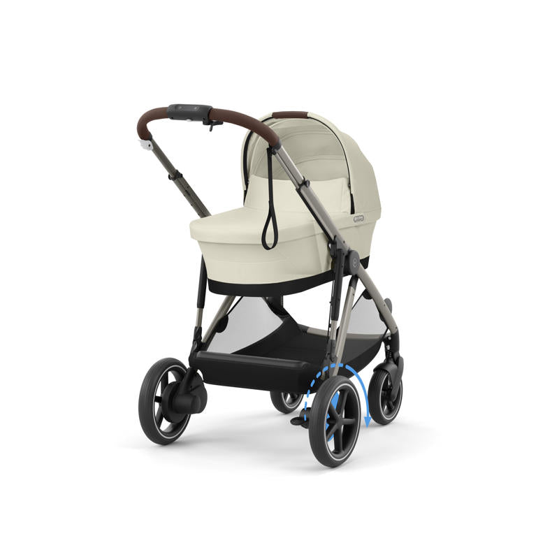 Cybex® Otroški voziček e-Gazelle™ S Seashell Beige (Taupe Frame) Cybex