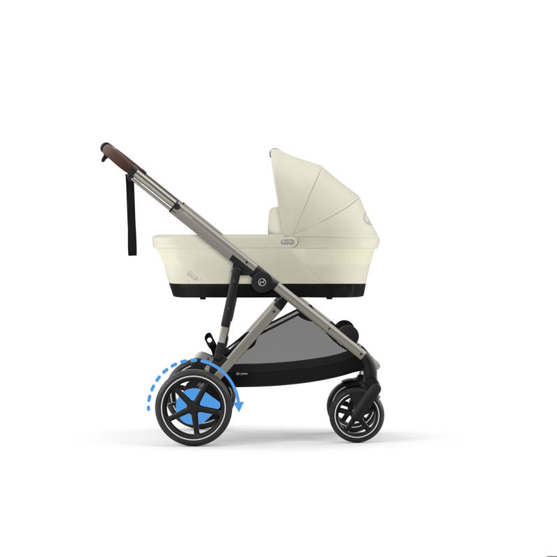 Cybex® Otroški voziček e-Gazelle™ S Seashell Beige (Taupe Frame) Cybex