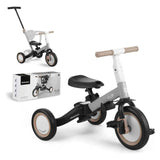 KikkaBoo® Tricicletă pentru copii 5în1 Flip Grey