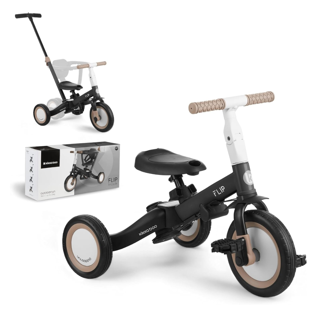 KikkaBoo® Otroški tricikel 5in1 Flip Black KikkaBoo