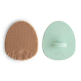 Mushie® Cradle Cap Brush-2 pack​ ​Natural/Cambridge Blue