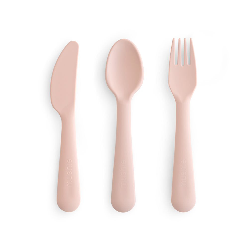 Mushie® Otroški pribor 3-delni Blush Mushie