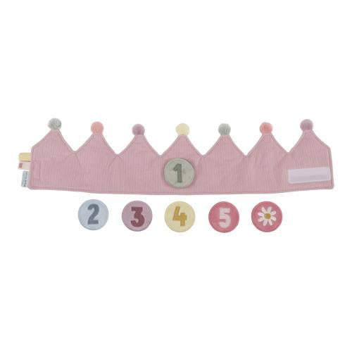 Little Dutch® Rojstnodnevna krona s številkami Pink Little Dutch