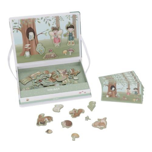 Little Dutch® Magnetna sestavljanka Forest Friends FSC Little Dutch