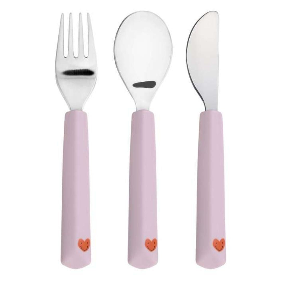 Lässig® Otroški pribor 3-delni Happy Rascals Heart Lavender Lässig