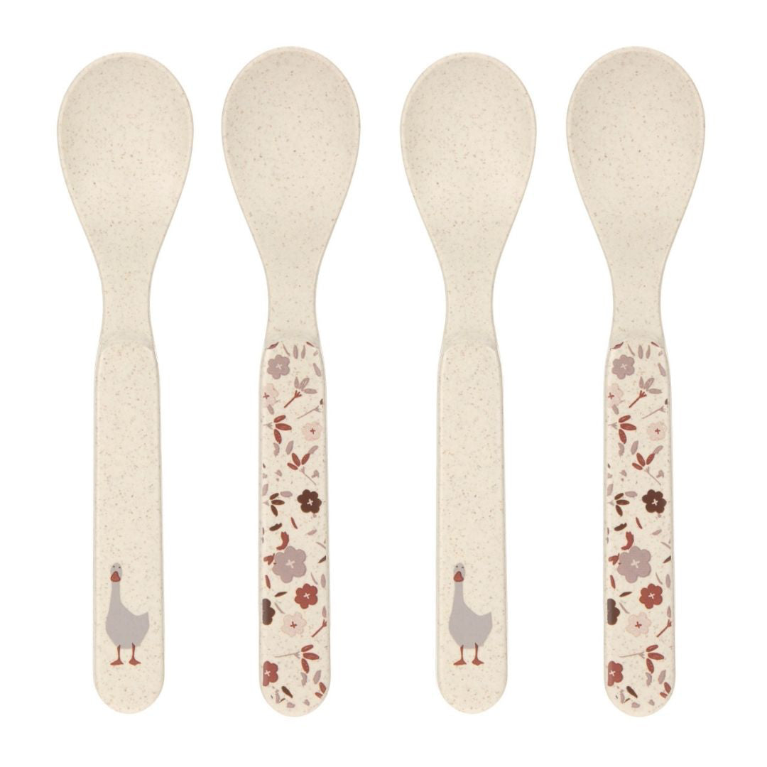Lässig® Žlica 4 kos Tiny Farmer Goose Nature Lässig