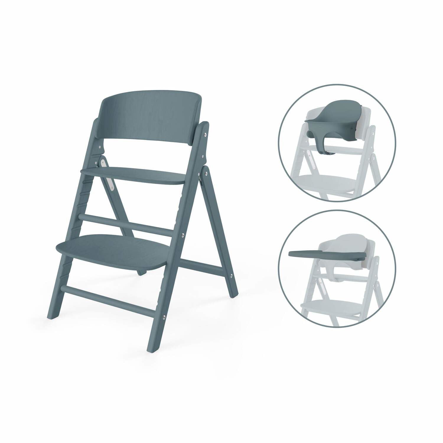 Cybex® Otroški stolček za hranjenje Click&Fold 3v1 Stone Blue Cybex