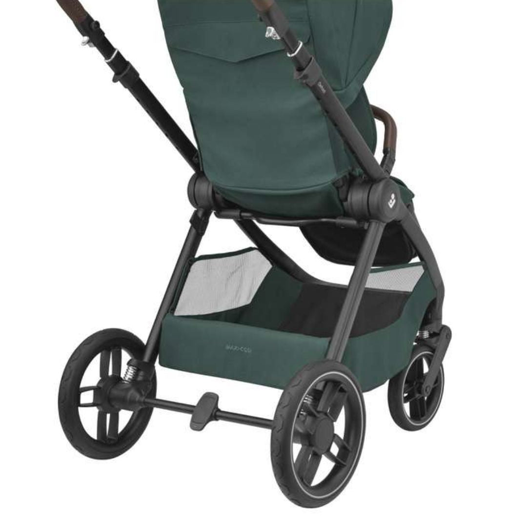 Maxi Cosi® Otroški voziček s sedežno enoto dark frame + dark brown leather Oxford Essential Green Maxi Cosi
