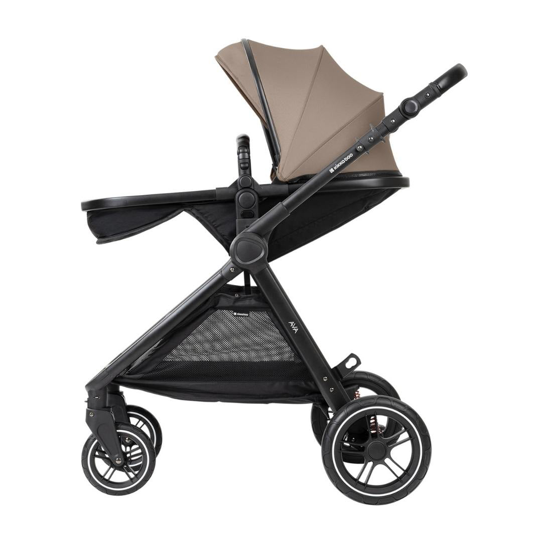 KikkaBoo® Otroški voziček s košaro 3v1 Ava Beige KikkaBoo