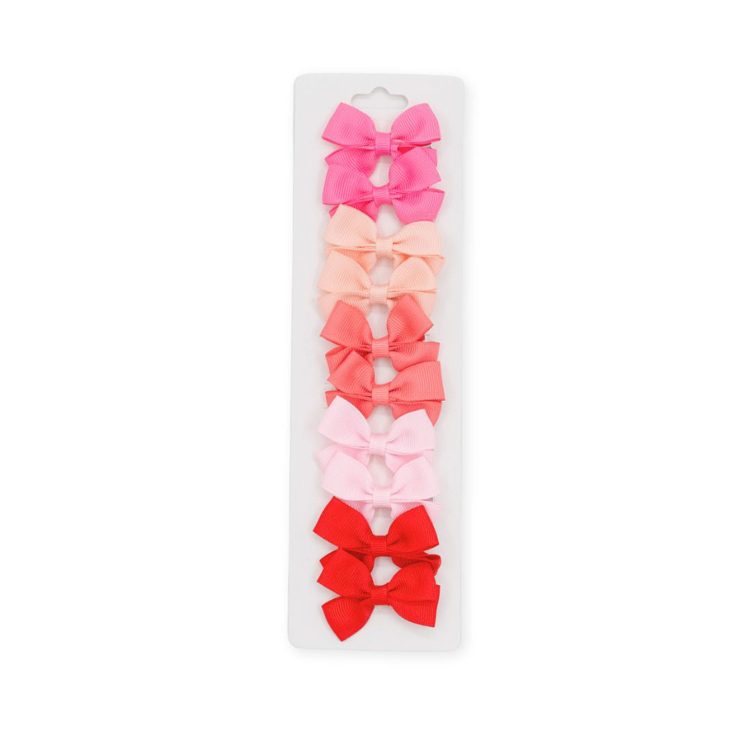 Petite Anna® Špangice za lase Sweet Bow Pink/Red 10 kosov Petite Anna