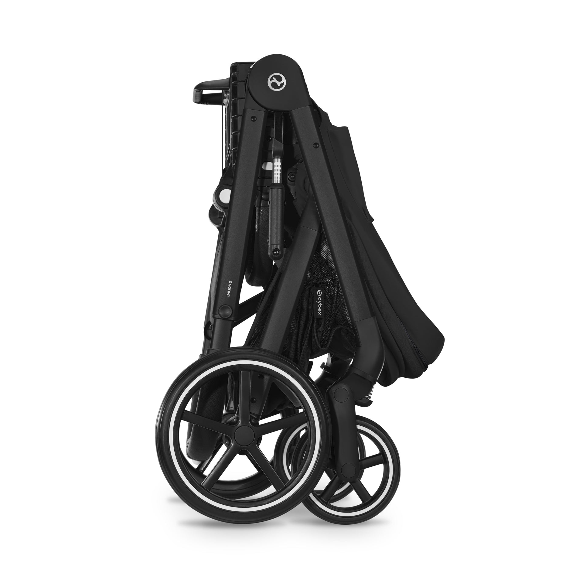 Cybex® Otroški voziček 3v1 Balios S Lux + Avtosedež Cloud G Moon Black (+ Rain cover) Cybex