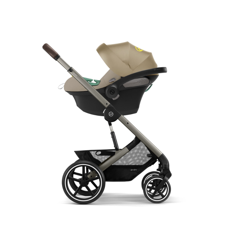 Cybex® Otroški voziček 3v1 Balios S Lux + Avtosedež Cloud G Seashell Beige (+ Rain cover) Cybex