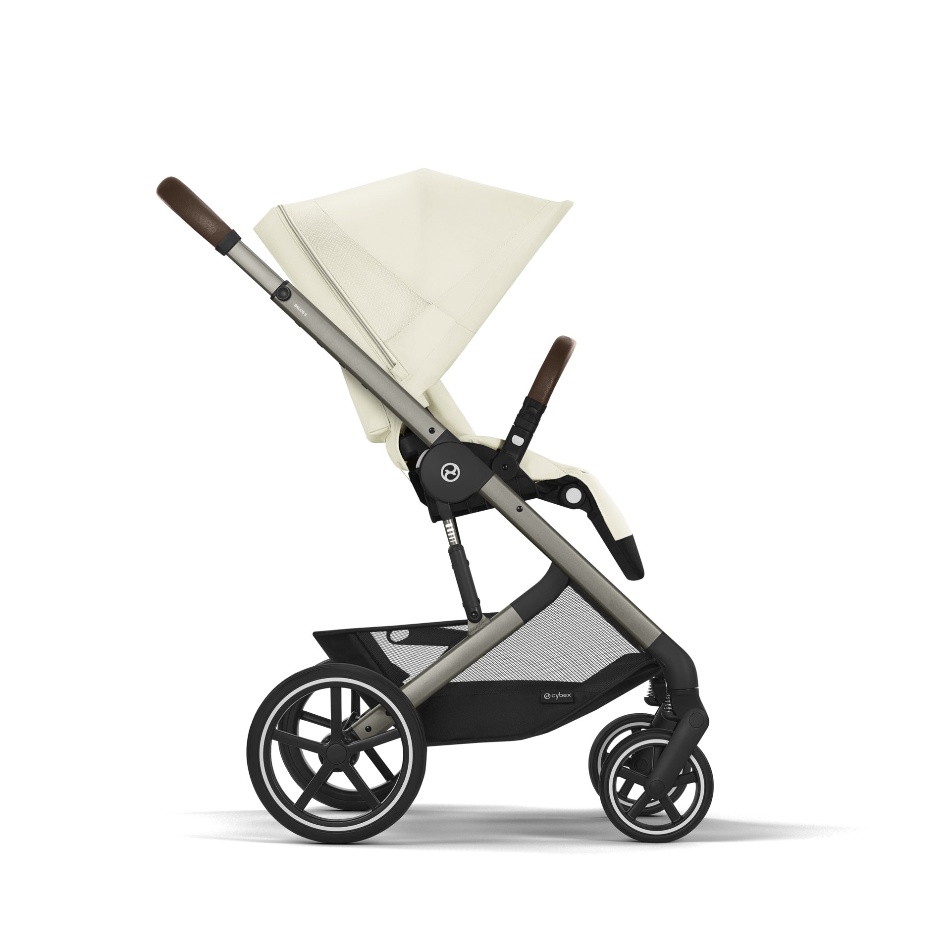 Cybex® Otroški voziček 3v1 Balios S Lux + Avtosedež Cloud G Seashell Beige (+ Rain cover) Cybex