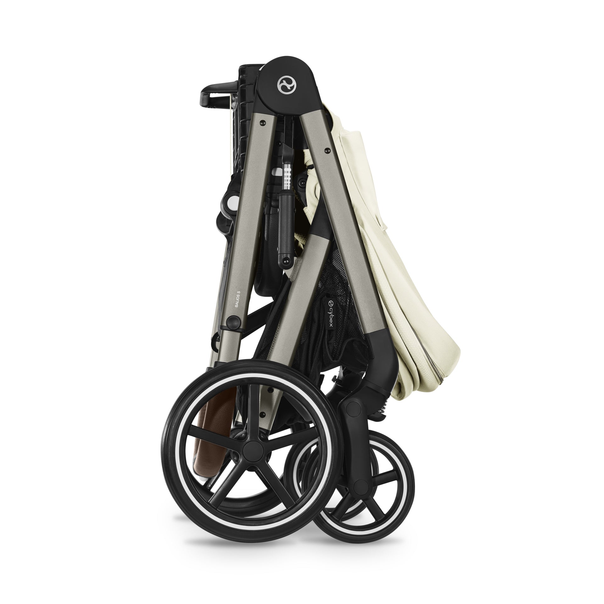 Cybex® Otroški voziček 3v1 Balios S Lux + Avtosedež Cloud G Seashell Beige (+ Rain cover) Cybex