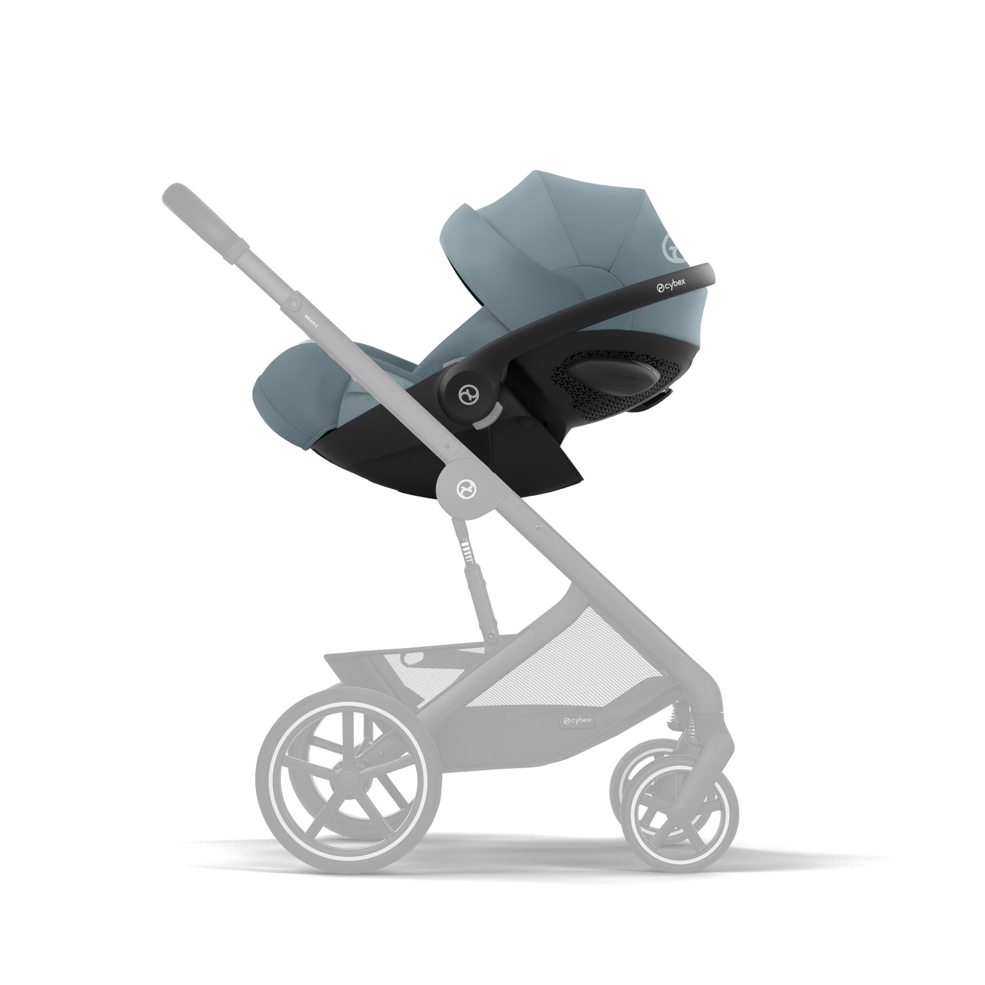 Cybex® Otroški voziček s košaro 2v1 Balios S Lux (0-22 kg) Stormy Blue (Taupe Frame) Cybex