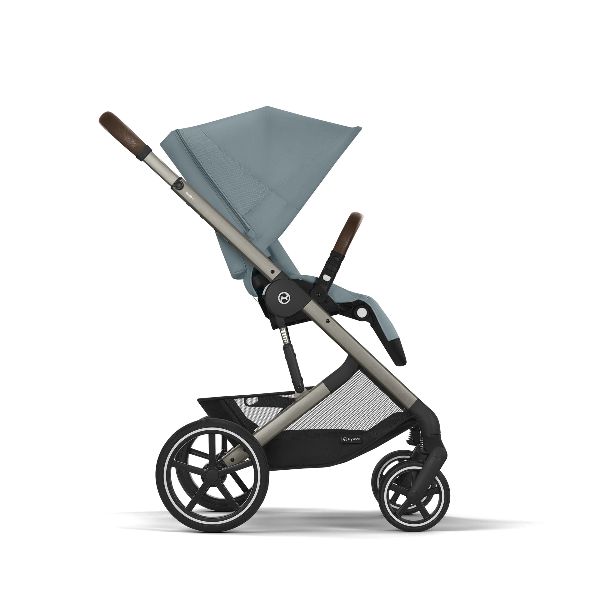 Cybex® Otroški voziček 4v1 Balios S Lux + Avtosedež Cloud G + IsoFix baza G Stormy Blue (+ Rain cover) Cybex