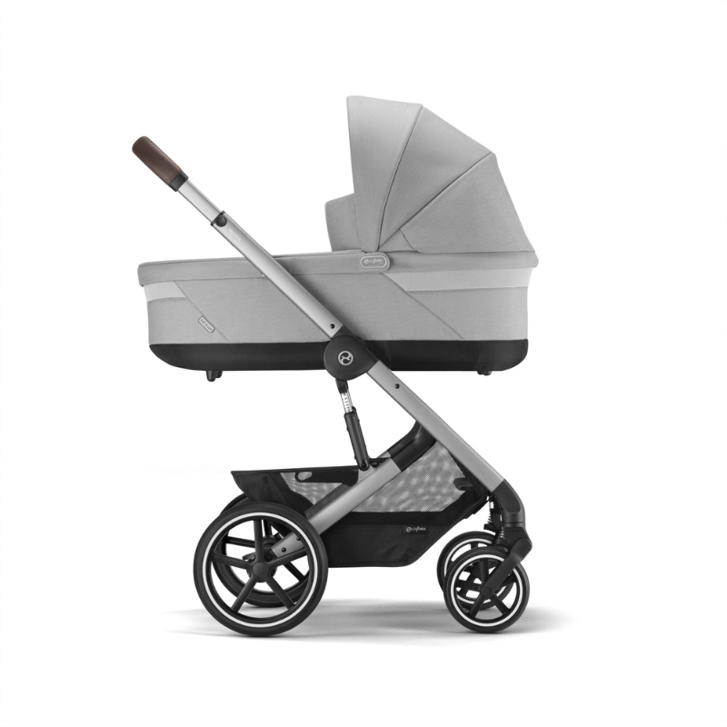 Cybex® Otroški voziček 4v1 Balios S Lux + Avtosedež Cloud G + IsoFix baza G Stone Grey Cybex