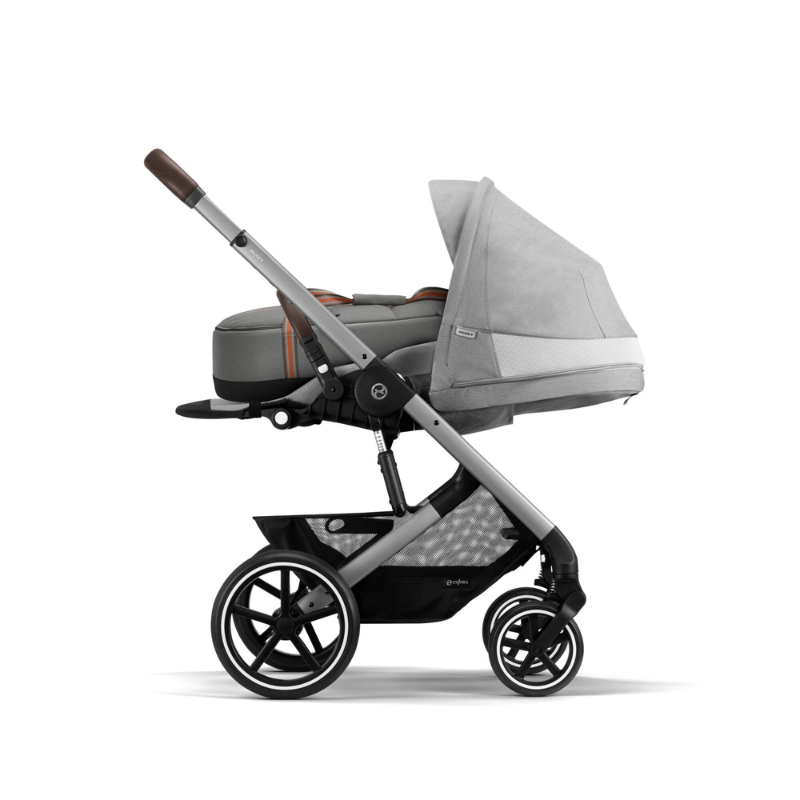 Cybex® Otroški voziček 4v1 Balios S Lux + Avtosedež Cloud G + IsoFix baza G Stone Grey Cybex