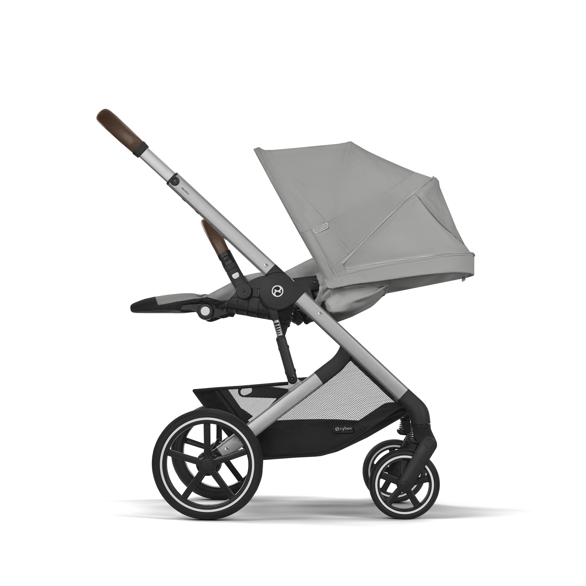 Cybex® Otroški voziček 4v1 Balios S Lux + Avtosedež Cloud G + IsoFix baza G Stone Grey Cybex