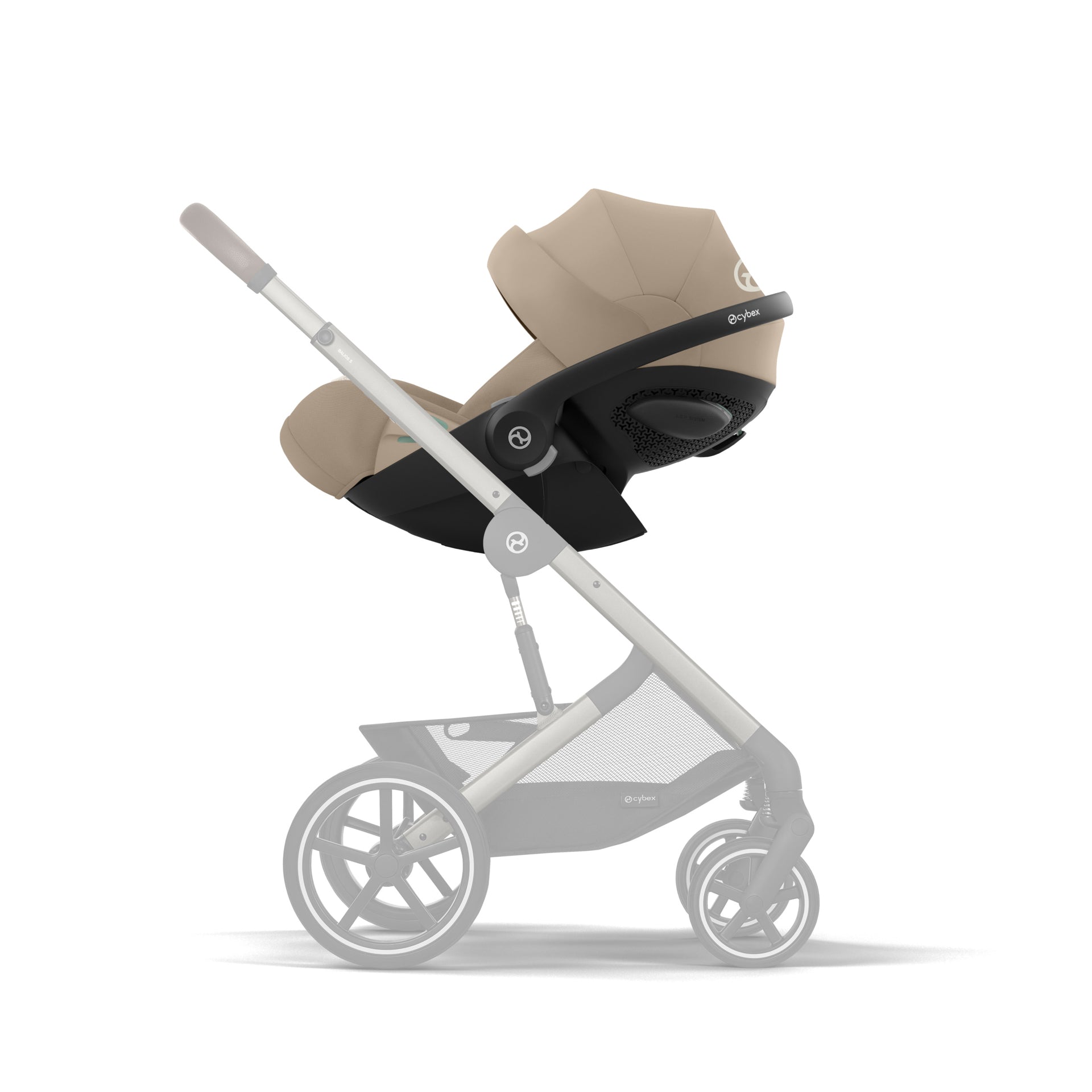 Cybex® Otroški voziček 4v1 Balios S Lux + Avtosedež Cloud G + IsoFix baza G Almond Beige Cybex