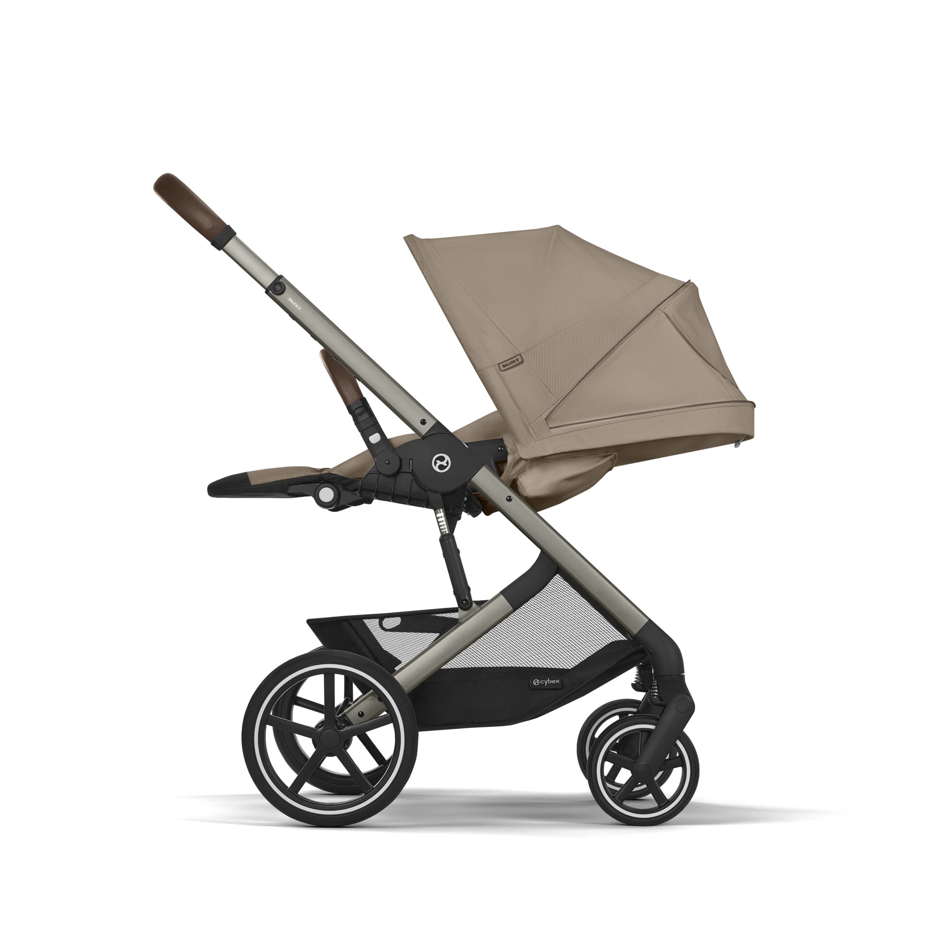 Cybex® Otroški voziček 4v1 Balios S Lux + Avtosedež Cloud G + IsoFix baza G Almond Beige Cybex